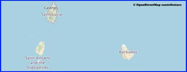 Mappa Barbados Caraibi